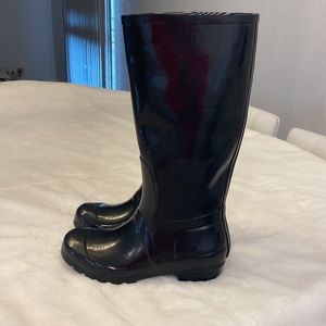 Tall Black Rain Boots